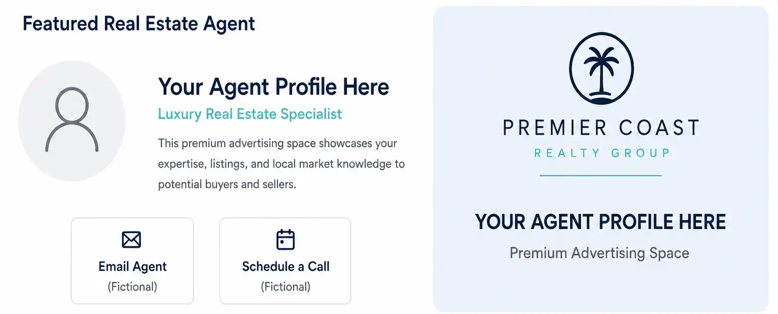 Sample featured real estate agent advertising profile